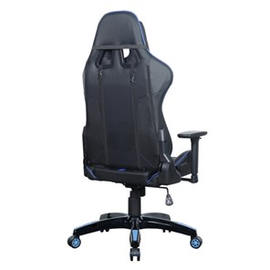 Офисное кресло BRABIX "GT Carbon GM-120", две подушки, экокожа, черное/синее, 531930 в Стерлитамаке - предосмотр 5