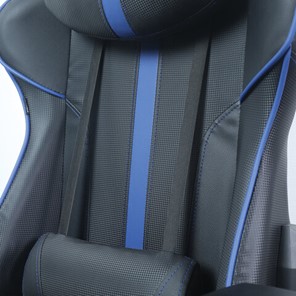 Офисное кресло BRABIX "GT Carbon GM-120", две подушки, экокожа, черное/синее, 531930 в Стерлитамаке - предосмотр 9