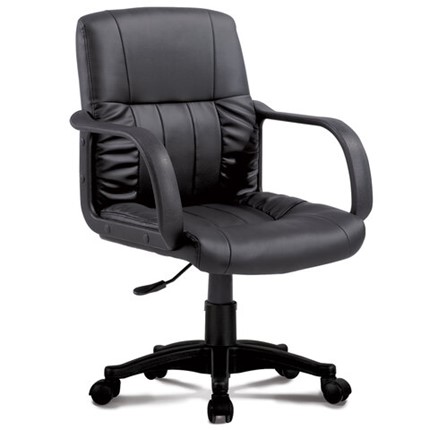 Офисное кресло BRABIX "Hit MG-300", с подлокотниками, экокожа, черное, 530864 в Стерлитамаке - изображение