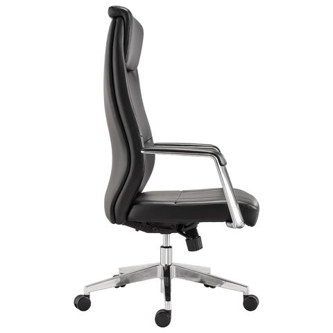 Офисное кресло BRABIX PREMIUM "Jazz EX-757", синхромеханизм, алюминий, экокожа, черное, 532489 в Стерлитамаке - изображение 1