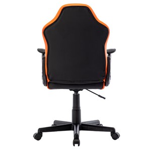 Офисное кресло BRABIX "Shark GM-203", экокожа, черное/оранжевое, 532513 в Стерлитамаке - предосмотр 3