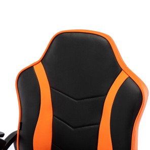 Офисное кресло BRABIX "Shark GM-203", экокожа, черное/оранжевое, 532513 в Стерлитамаке - предосмотр 9