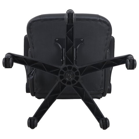 Офисное кресло BRABIX "Skill GM-005", откидные подлокотники, экокожа, черное/белое, 532493 в Стерлитамаке - изображение 5