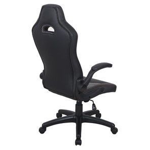 Офисное кресло BRABIX "Skill GM-005", откидные подлокотники, экокожа, черное/оранжевое, 532495 в Стерлитамаке - предосмотр 2