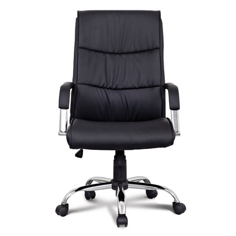 Офисное кресло BRABIX "Space EX-508", экокожа, хром, черное, 530860 в Стерлитамаке - изображение 4