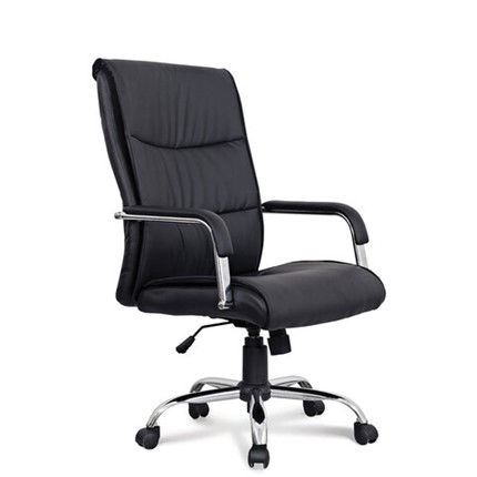 Офисное кресло BRABIX "Space EX-508", экокожа, хром, черное, 530860 в Стерлитамаке - изображение