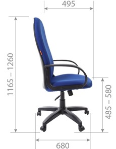 Офисное кресло CHAIRMAN 279 TW 11, цвет черный в Стерлитамаке - предосмотр 5
