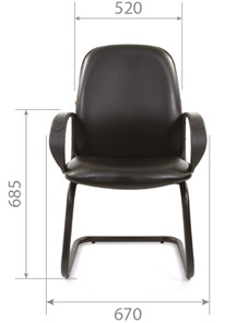 Кресло офисное CHAIRMAN 279V экокожа черная в Стерлитамаке - предосмотр 4
