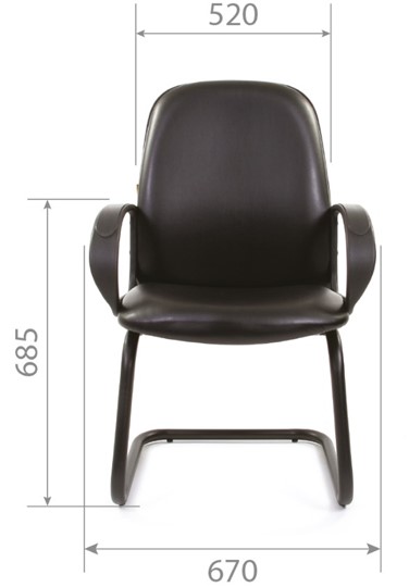 Кресло офисное CHAIRMAN 279V экокожа черная в Салавате - изображение 4