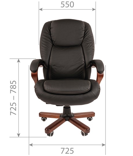 Компьютерное кресло CHAIRMAN 408 кожа черная в Стерлитамаке - изображение 1