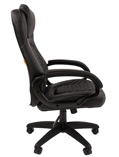 Кресло компьютерное CHAIRMAN 432, экокожа, цвет черный в Стерлитамаке - изображение 5