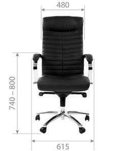 Кресло офисное CHAIRMAN 480 экожа черная в Стерлитамаке - предосмотр 3
