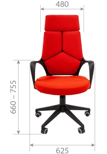 Кресло компьютерное CHAIRMAN 525, серое в Салавате - изображение 1