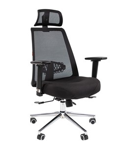 Компьютерное кресло CHAIRMAN 535 LUX сетчатый акрил черный / полиэстер черный в Стерлитамаке - предосмотр