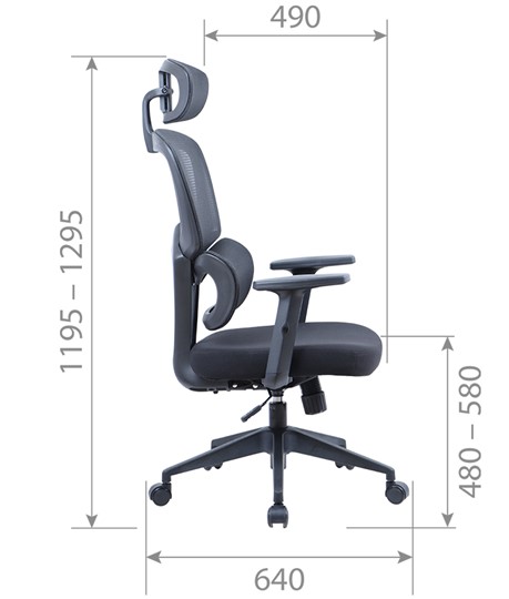 Офисное кресло CHAIRMAN 560 cетчатый акрил черный / полиэстер черный в Стерлитамаке - изображение 4