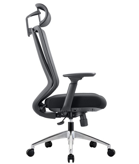 Кресло компьютерное CHAIRMAN 580 Сетчатый акрил серый / Полиэстер черный в Стерлитамаке - изображение 4