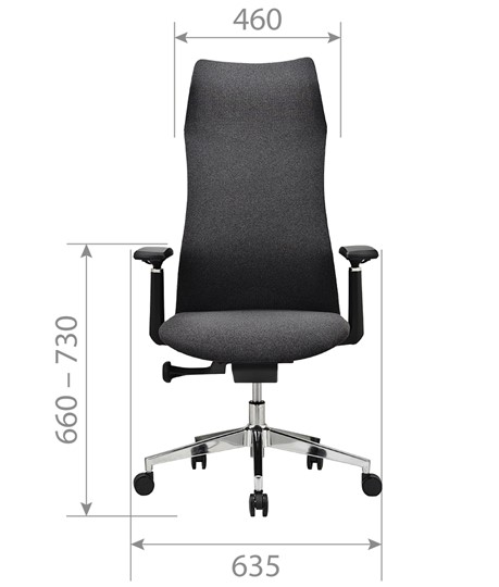 Офисное кресло CHAIRMAN 583 ткань темна-серая в Стерлитамаке - изображение 4
