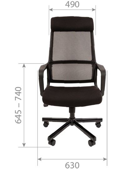 Кресло CHAIRMAN 590, черное в Стерлитамаке - изображение 3