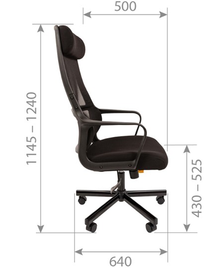 Кресло CHAIRMAN 590, черное в Стерлитамаке - изображение 4