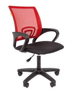 Кресло компьютерное CHAIRMAN 696 black LT, красное в Стерлитамаке - предосмотр