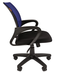 Офисное кресло CHAIRMAN 696 black Сетчатый акрил DW61 синий в Уфе - предосмотр 2