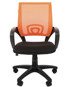Офисное кресло CHAIRMAN 696 black Сетчатый акрил DW66 оранжевый в Уфе - предосмотр 4