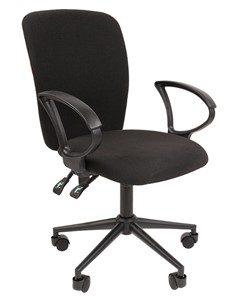 Кресло компьютерное CHAIRMAN 9801 BLACK, черное в Уфе