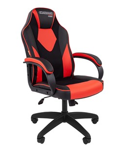 Кресло компьютерное CHAIRMAN GAME 17, цвет черный / красный в Стерлитамаке - предосмотр