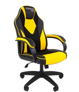 Компьютерное кресло CHAIRMAN GAME 17, цвет черный /желтый в Стерлитамаке - предосмотр