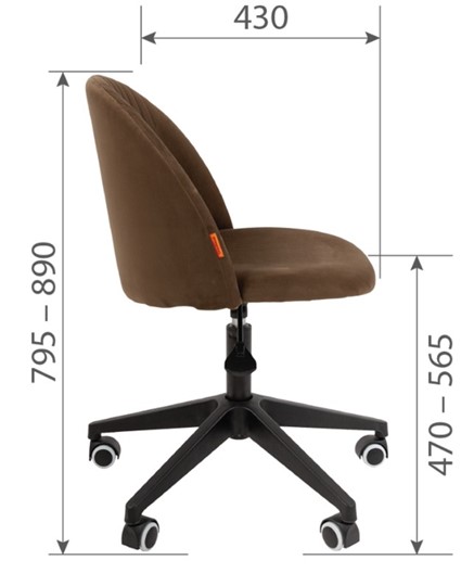 Кресло компьютерное CHAIRMAN HOME 119, коричневое в Стерлитамаке - изображение 4
