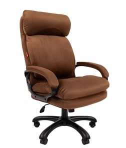 Кресло офисное CHAIRMAN HOME 505, велюр коричневое в Уфе