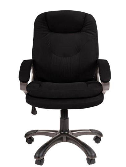 Кресло компьютерное CHAIRMAN HOME 668, велюр черное в Стерлитамаке - изображение 3