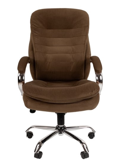 Кресло офисное CHAIRMAN HOME 795, велюр коричневое в Стерлитамаке - изображение 3