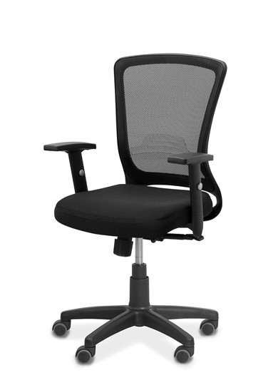 Кресло для персонала Фьюжн, сетка/ткань TW / черная/черная в Стерлитамаке - изображение 2