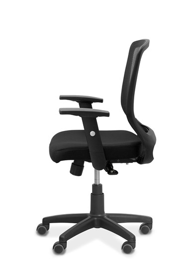 Кресло для персонала Фьюжн, сетка/ткань TW / черная/черная в Стерлитамаке - изображение 4