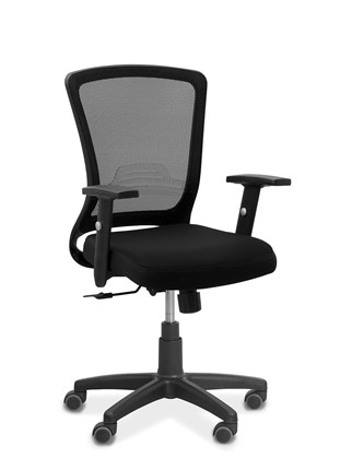 Кресло для персонала Фьюжн, сетка/ткань TW / черная/черная в Стерлитамаке - изображение
