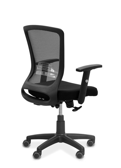 Кресло для персонала Фьюжн, сетка/ткань TW / черная/черная в Стерлитамаке - изображение 7