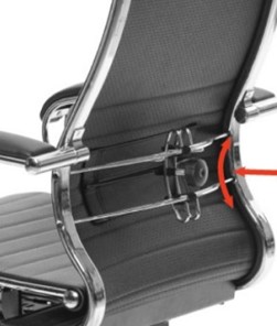 Офисное кресло Metta L 1m 38K2/4D мультиблок, нижняя часть 17839 бордовый в Стерлитамаке - предосмотр 7