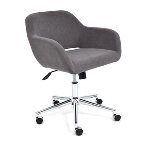 Компьютерное кресло MODENA хром флок, серый, арт.14232 в Стерлитамаке - предосмотр