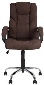 Кресло офисное MORFEO (CHR68) ткань SORO-28, коричневая в Уфе