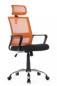 Кресло компьютерное RCH 1029HB, черный/оранжевый в Стерлитамаке