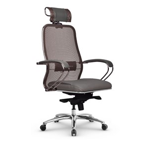 Кресло компьютерное Samurai SL-2.04 MPES Светло-коричневый / Серый в Стерлитамаке - предосмотр