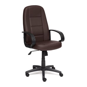 Кресло компьютерное СН747 кож/зам, коричневый, арт.2558 в Стерлитамаке