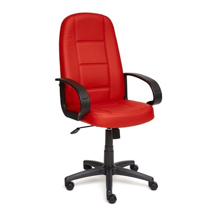 Компьютерное кресло СН747 кож/зам, красный, арт.7707 в Стерлитамаке - изображение