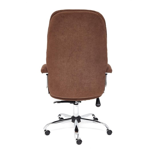 Кресло компьютерное SOFTY LUX флок, коричневый, арт.13595 в Стерлитамаке - изображение 4