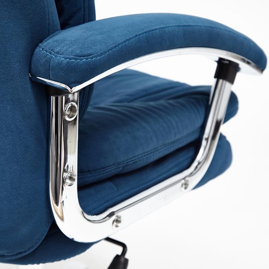 Офисное кресло SOFTY LUX флок, синий, арт.13592 в Стерлитамаке - изображение 16
