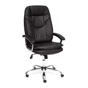 Кресло компьютерное SOFTY LUX кож/зам, черный, арт.12902 в Уфе