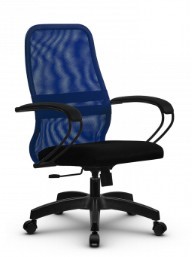 Кресло компьютерное SU-CK130-8 PL синий/черный в Стерлитамаке