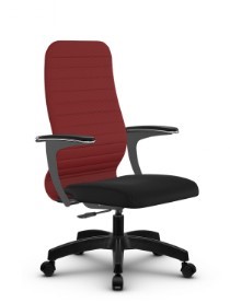 Офисное кресло SU-CU160-10P PL красный/черный в Уфе