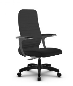 Офисное кресло SU-CU160-10P PL темно-серый/черный в Уфе